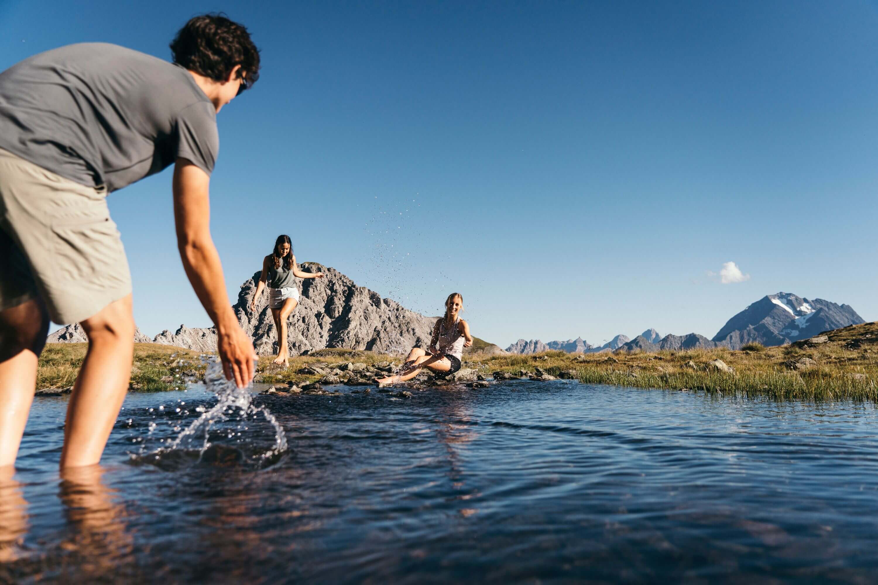 Schlicker See - idyllischer Bergsee in den Stubaier Alpen